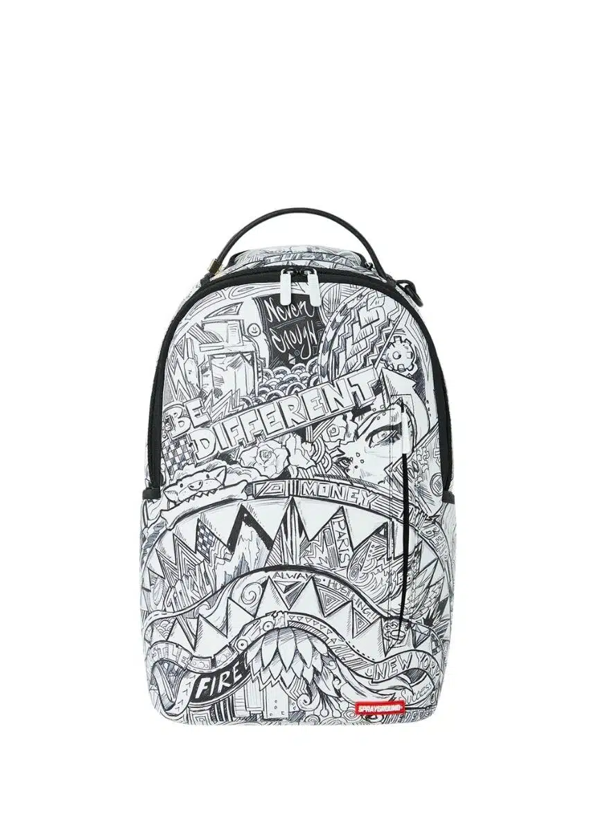 Sprayground® Split Infinity Check In Grey Dlxsv Backpack B5472 Black Tollwear Gr