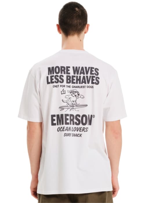 Emerson More Waves Less Behaves T-Shirt 251.EM33.29 – White - XL