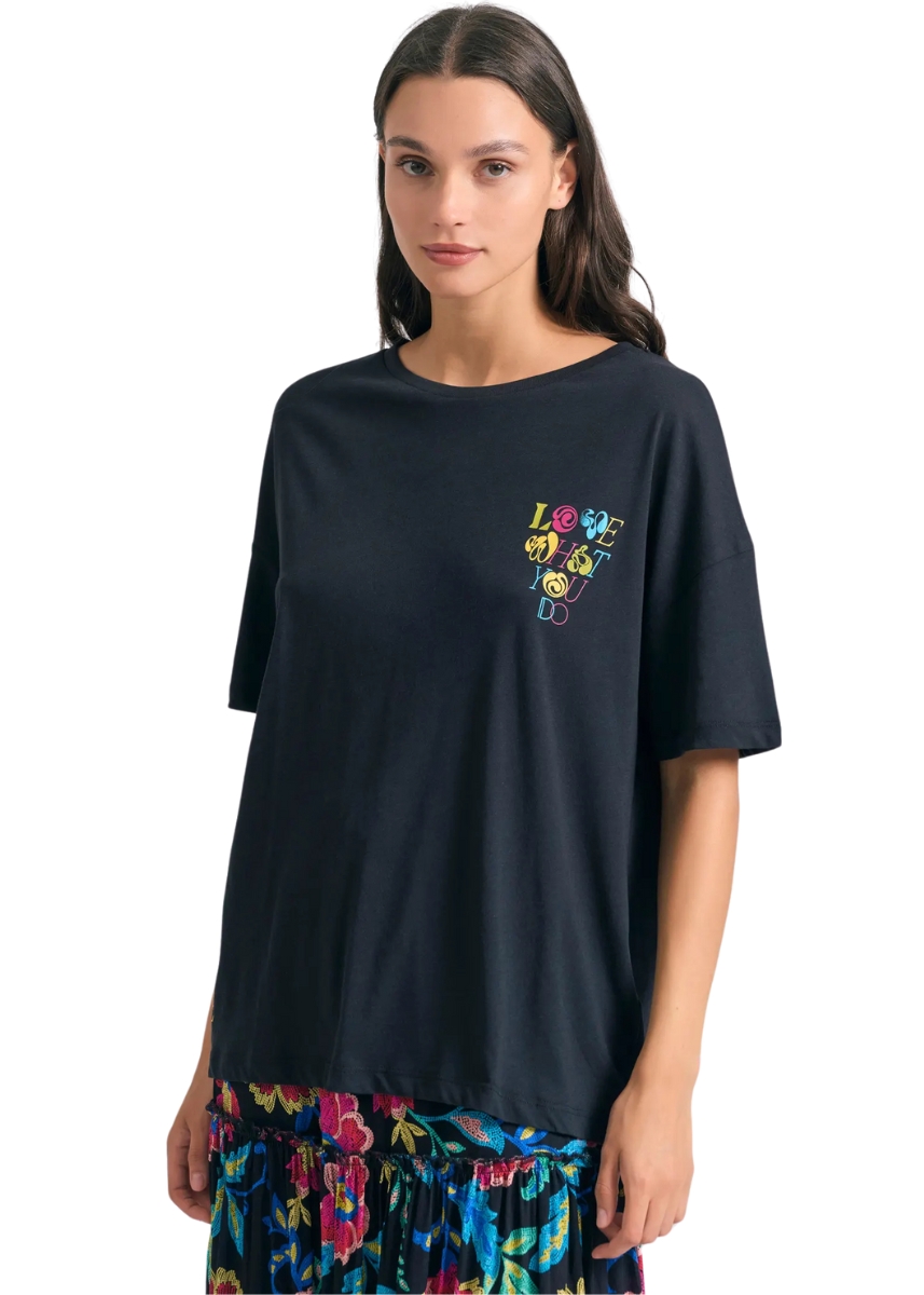 Funky Buddha T-Shirt FBL011-115-04 - Black
