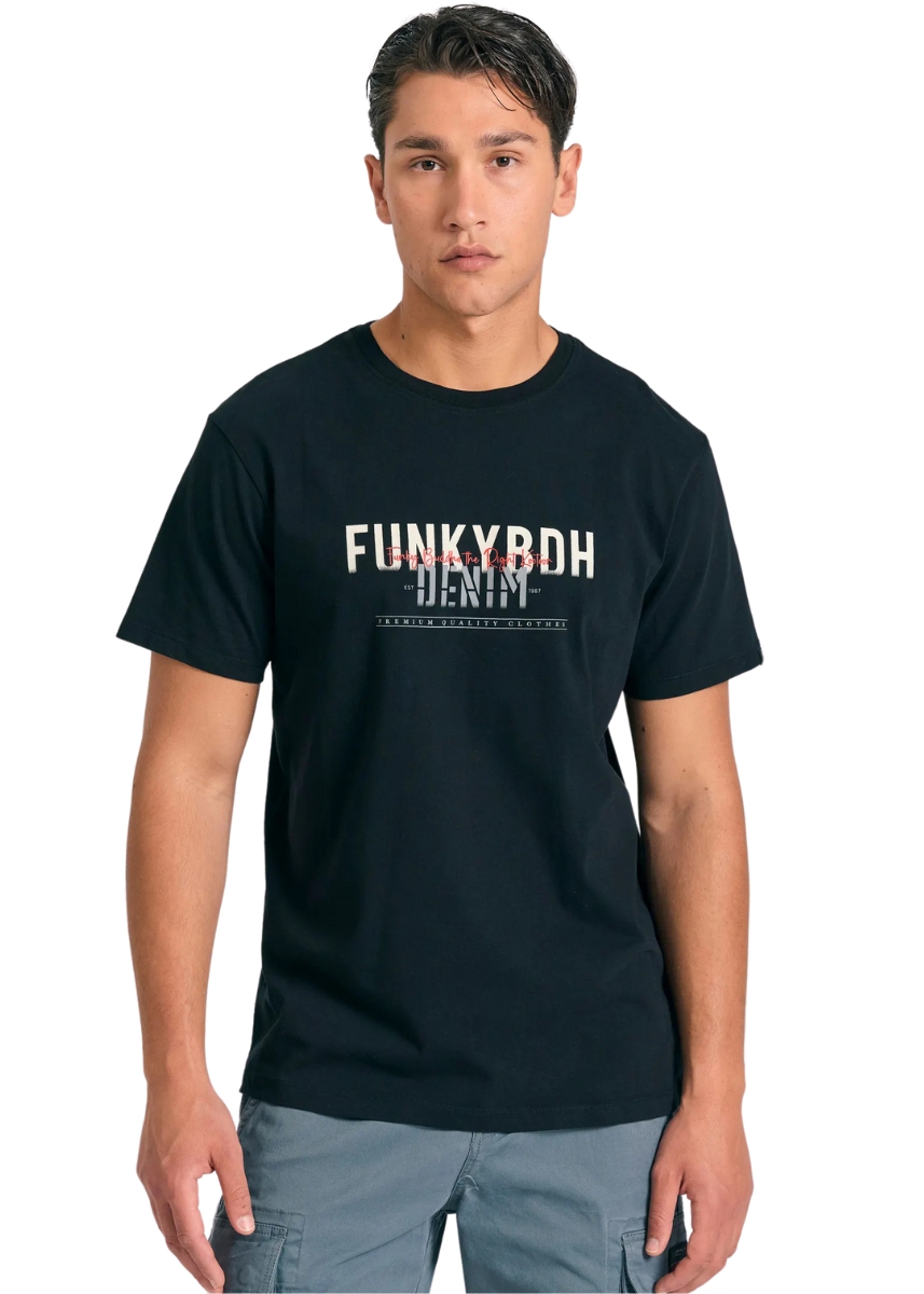 Funky Buddha T-Shirt FBM011-034-04 – Black