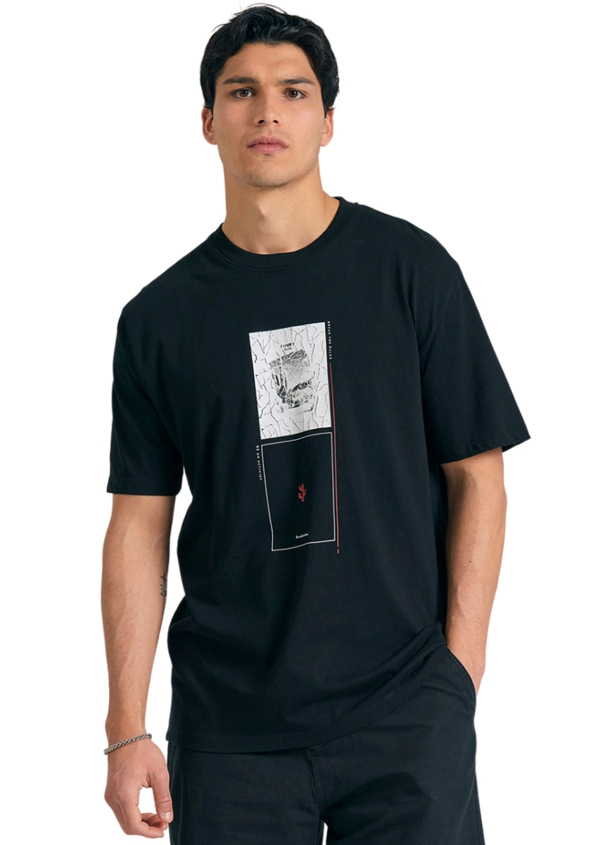 Funky Buddha T-Shirt FBM011-307-04 – Black