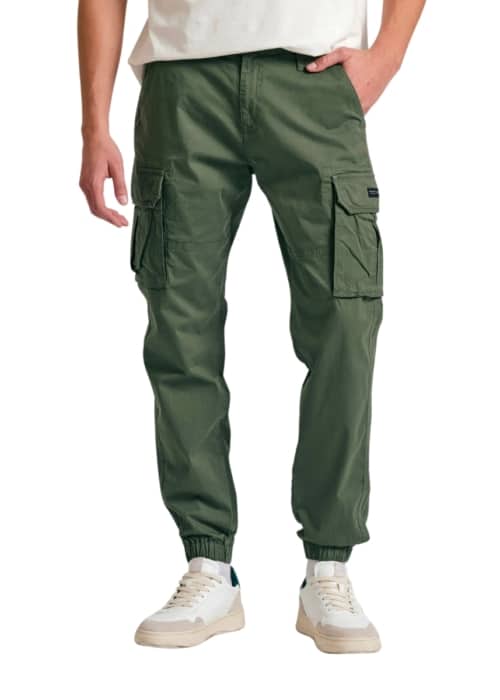 Funky Buddha Παντελόνι Cargo FBM011-030-02 – Dusty Green - 32
