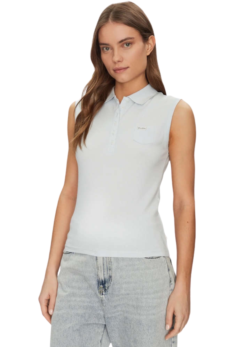 Guess Jeans Μπλούζα Polo W5GP24KCYR1-G7O7 - Siel