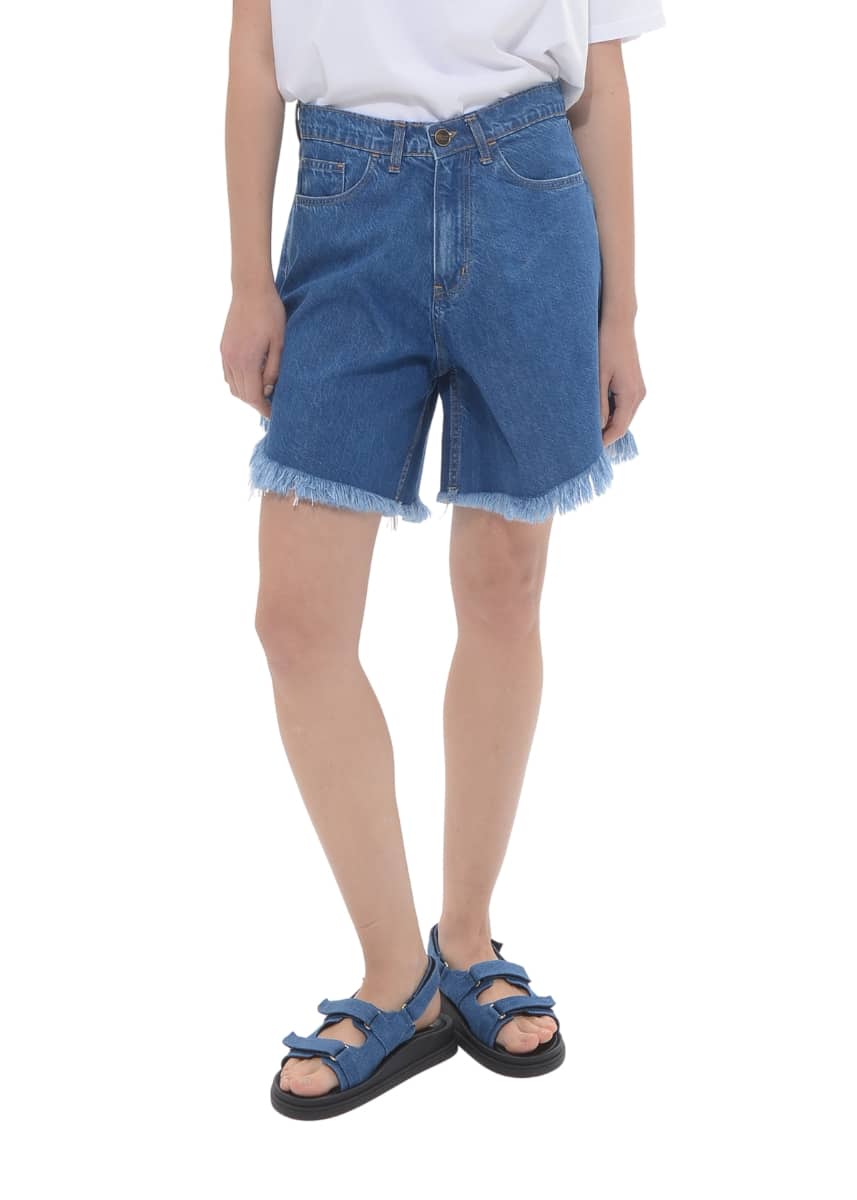 Sac & Co Domna Shorts Jeans 130/25MB – Mid Blue