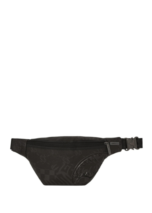Sprayground® 3AM Check Pattern Savvy Crossbody B7500 - Black