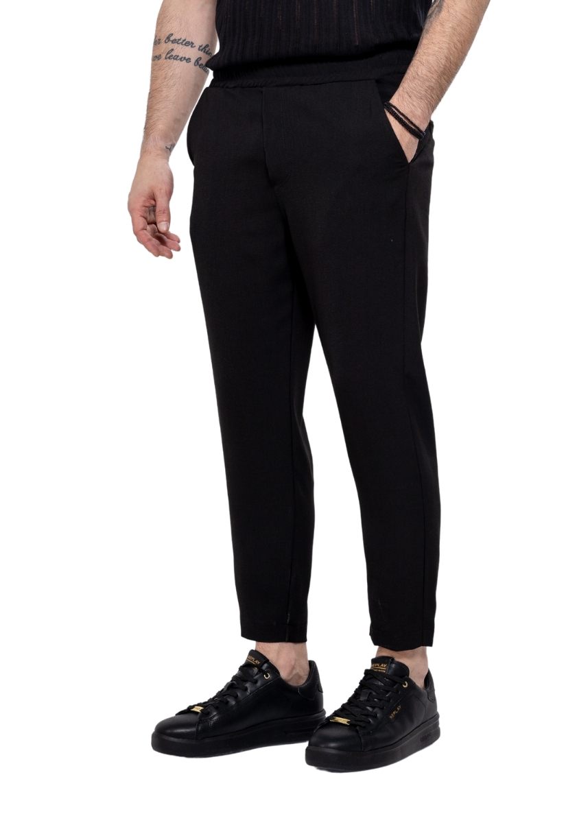 Twin Black Παντελόνι 03-069F – Black