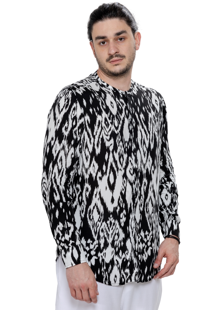 Twin Black Πουκάμισο 02-401/9 – Black / White