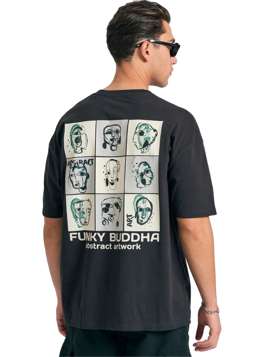 Funky Buddha T-Shirt FBM011-320-04 – Anthracite