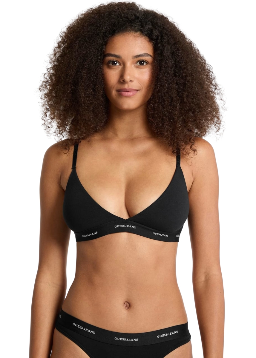 Guess Jeans Triangle Bralette W4BZ32KBBU1-JBLK - Black