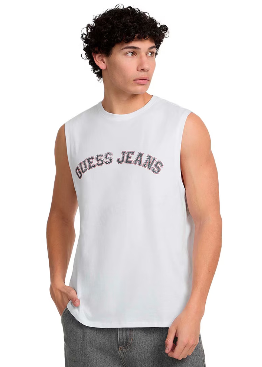 Guess Jeans Αμάνικη Μπλούζα M5GP31K8HM0-G011 - White