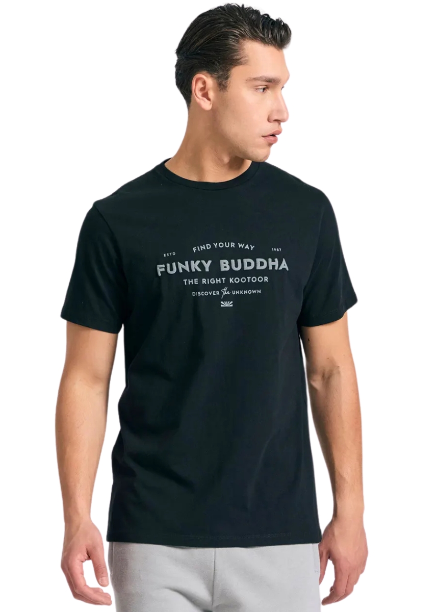 Funky Buddha T-Shirt FBM011-027-04 – Black
