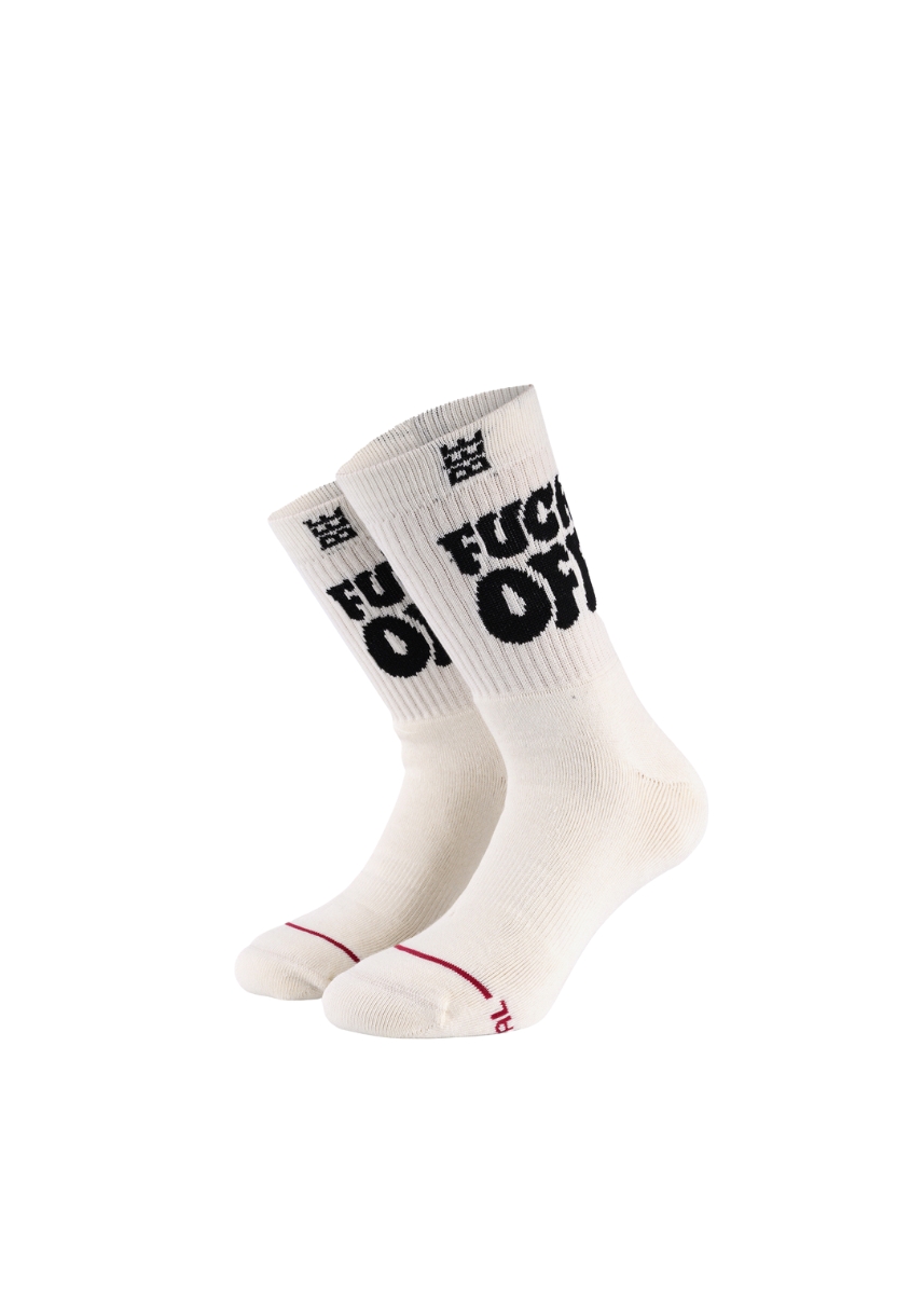 Bee Unusual ''Fuck Off Chunky'' Κάλτσες AS-252920 - Off White