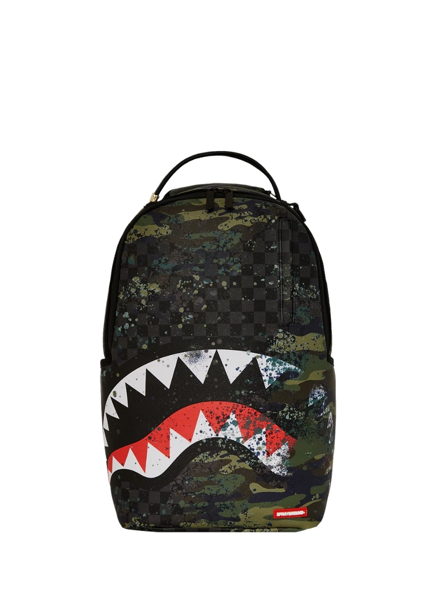 Sprayground® Camo Splash Dlxsv Backpack B7624 - Black