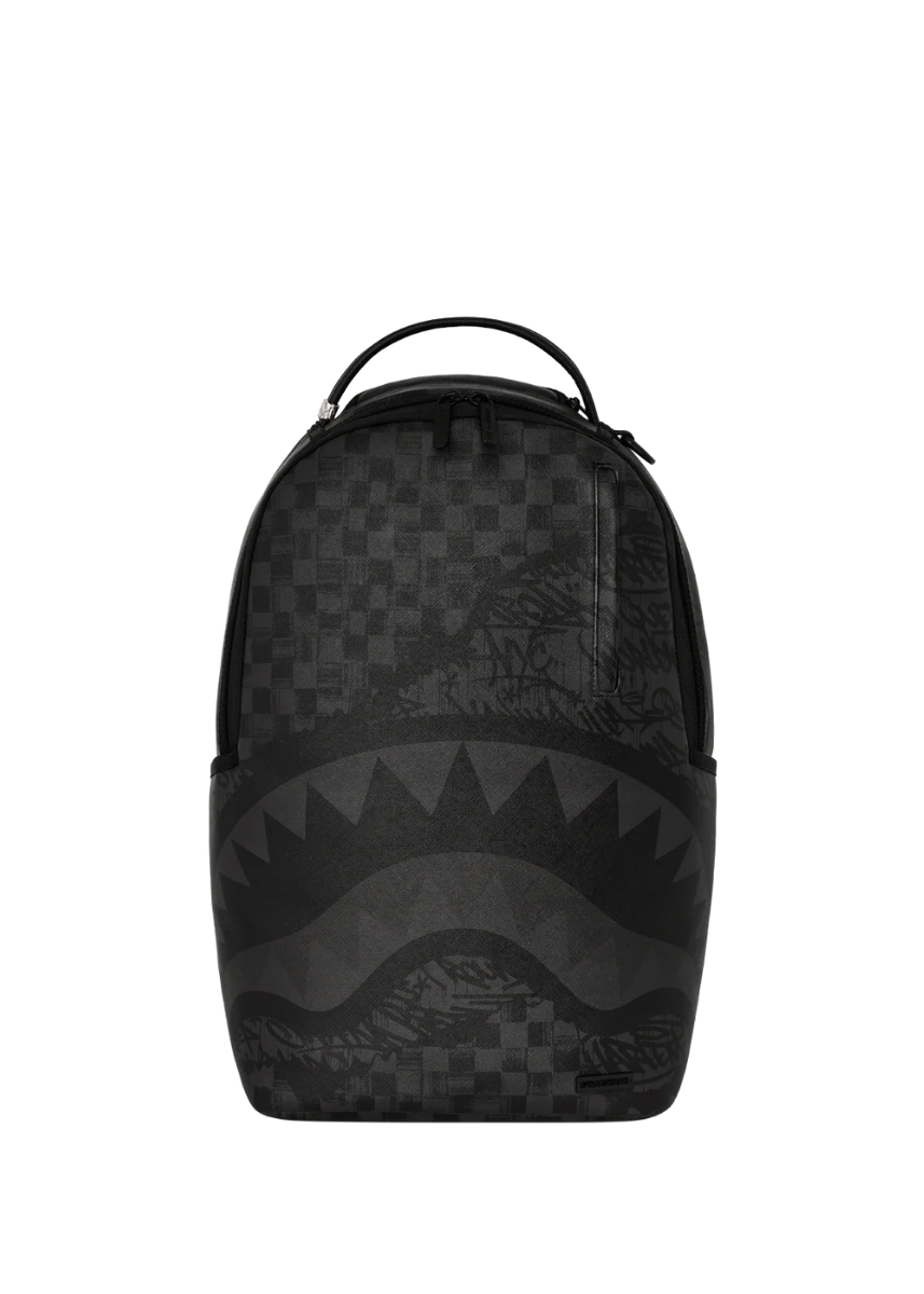 Sprayground® Torn Graff Check Dlxsv Backpack B7055 - Black
