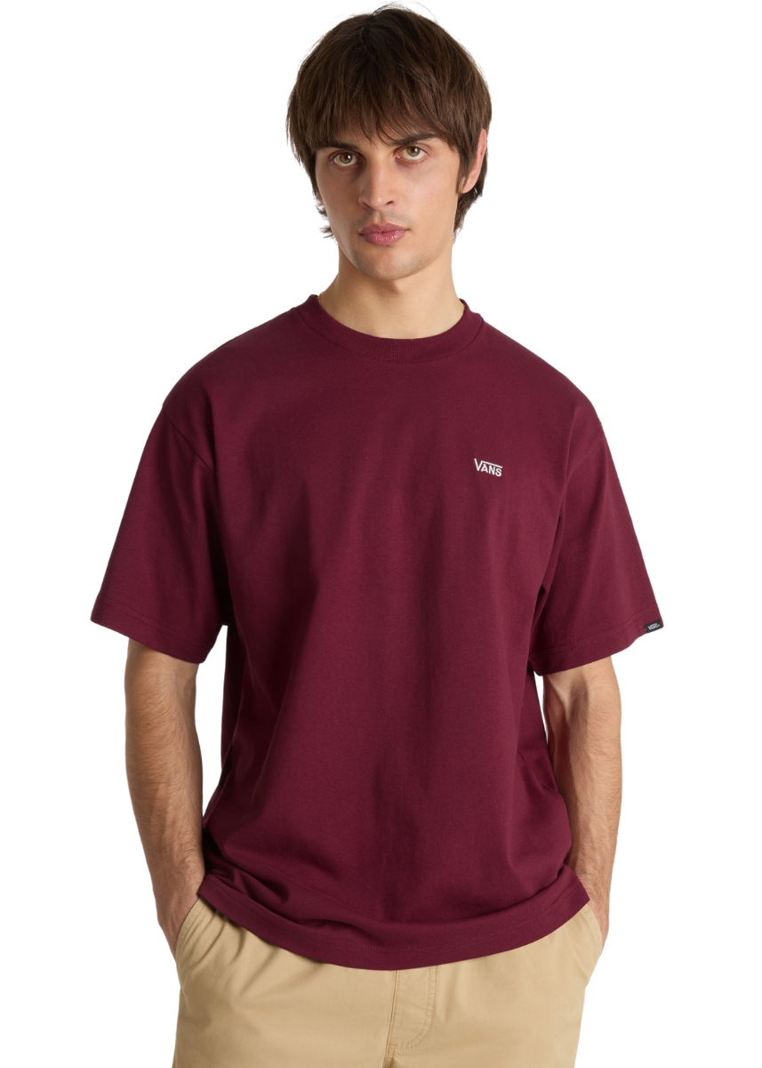 Vans Left Chest II Loose T-Shirt VN000P1PBRG1 – Burgundy