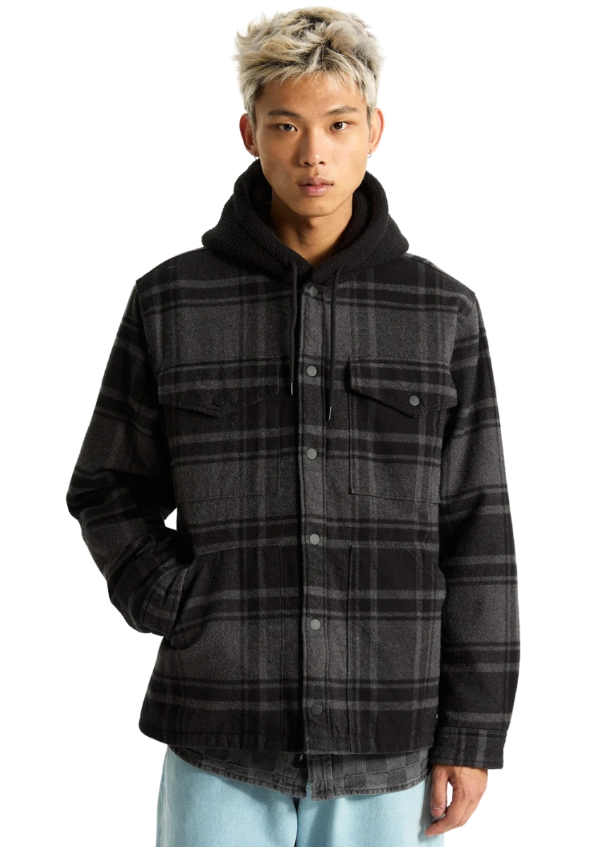 Vans Piedmond Hooded Plaid Jacket VN000P7VQFY1 – Black