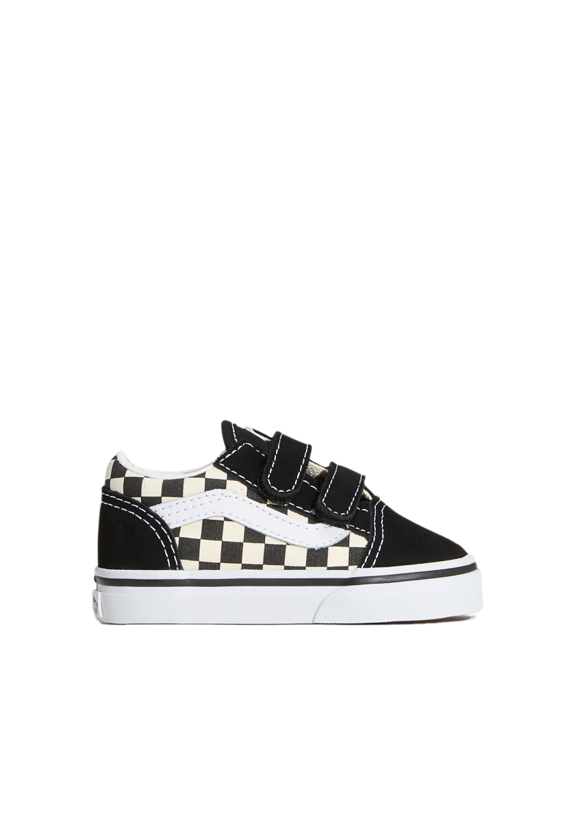Vans Td Old Skool V Primary Check Sneakers VN0A38JNP0S1 – Black / White