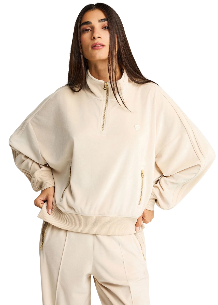 Funky Buddha Βελουτέ Φούτερ FBL012-101-06 – Cloud Cream