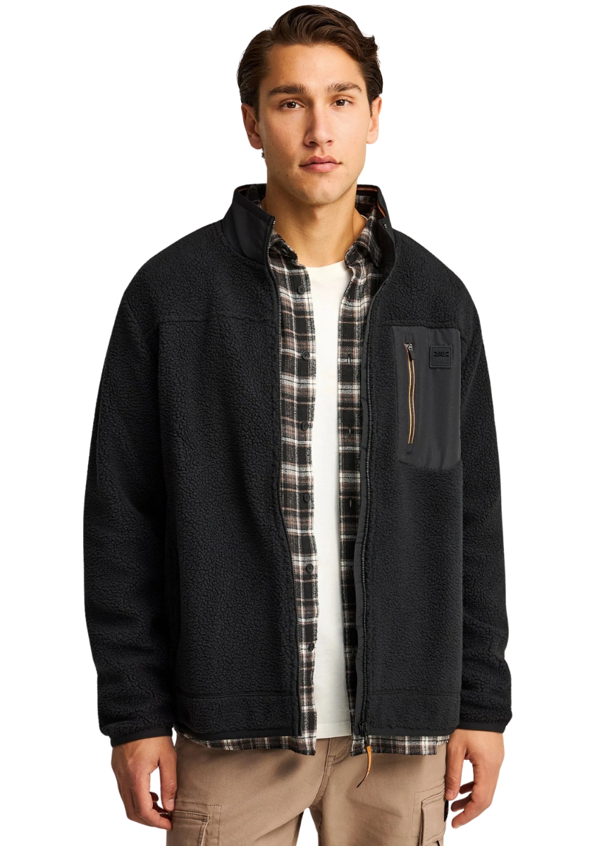 Funky Buddha Ζακέτα Fleece FBM012-054-06 – Black