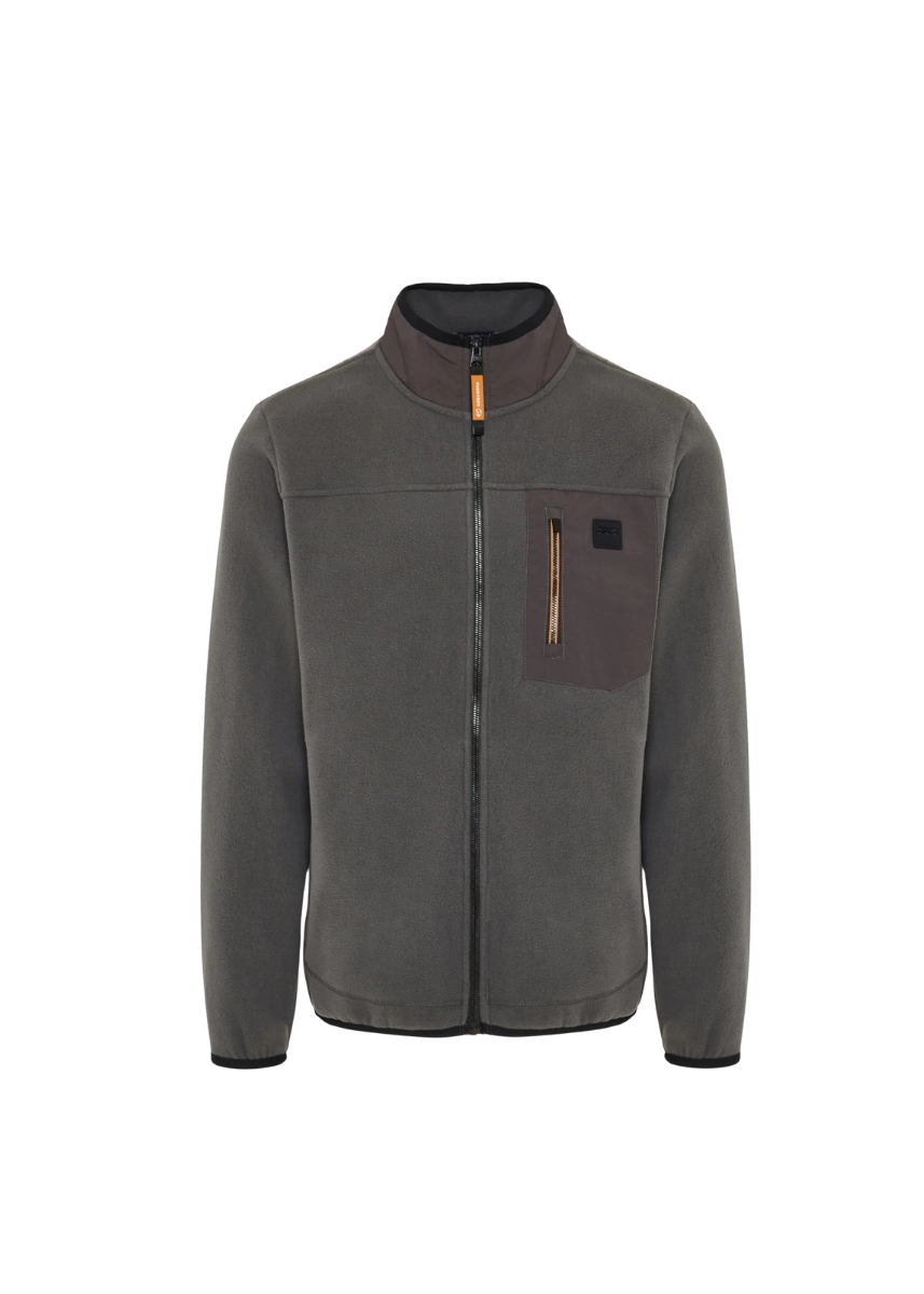 Funky Buddha Ζακέτα Fleece FBM012-054-06 – Dk Grey