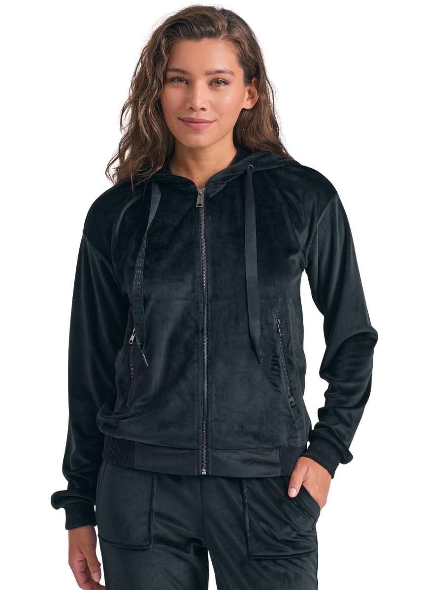 Funky Buddha Ζακέτα Βελουτέ FBL012-100-06 – Black