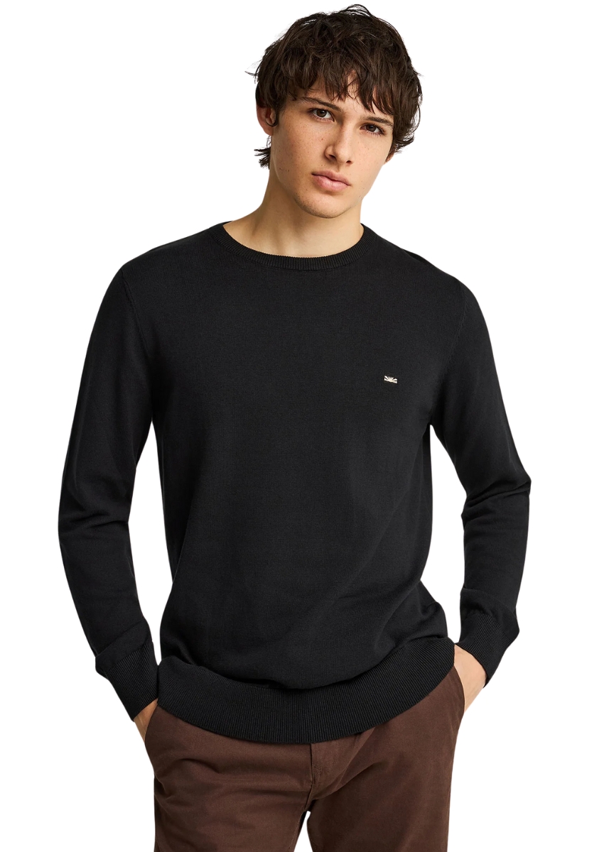 Funky Buddha Πλεκτή Μπλούζα FBM012-001-09 – Black