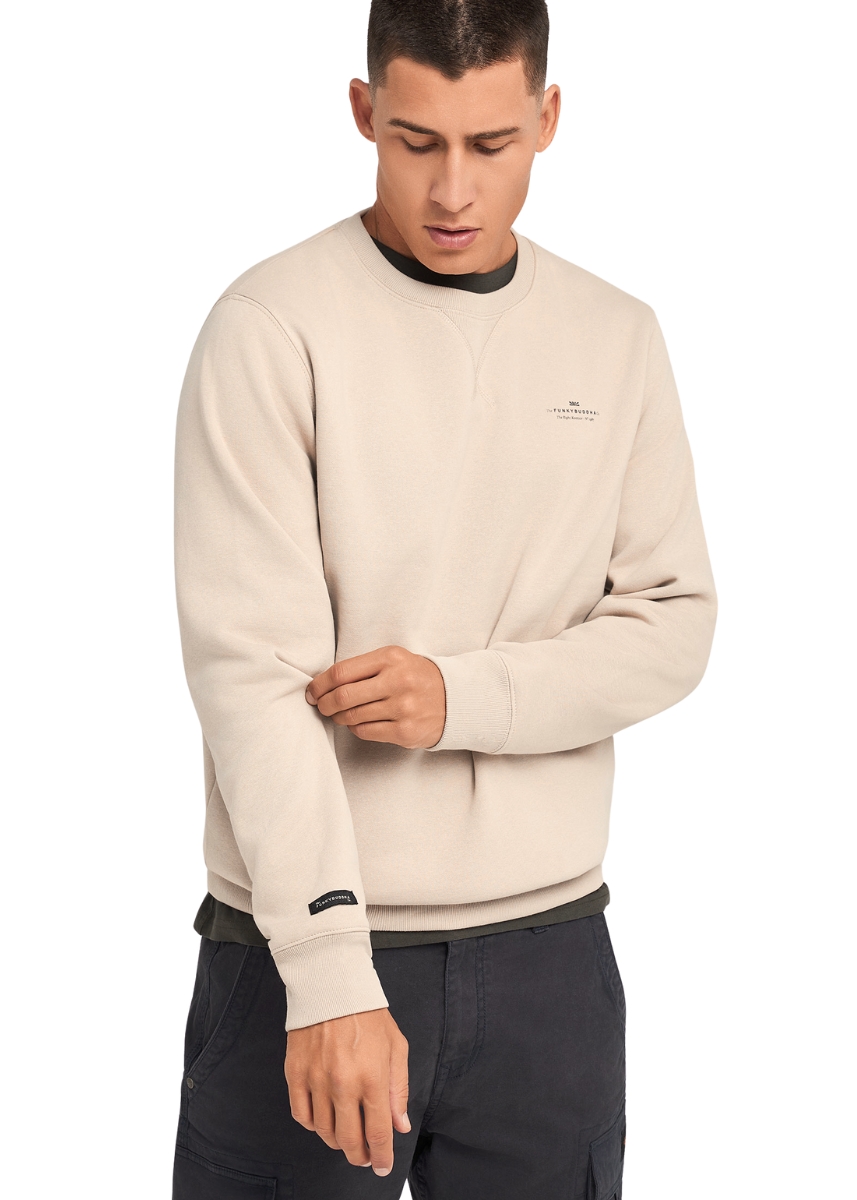 Funky Buddha Φούτερ FBM012-003-06 – Greige