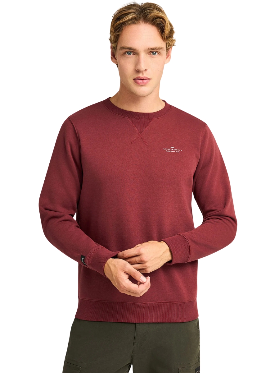 Funky Buddha Φούτερ FBM012-003-06 – Maroon