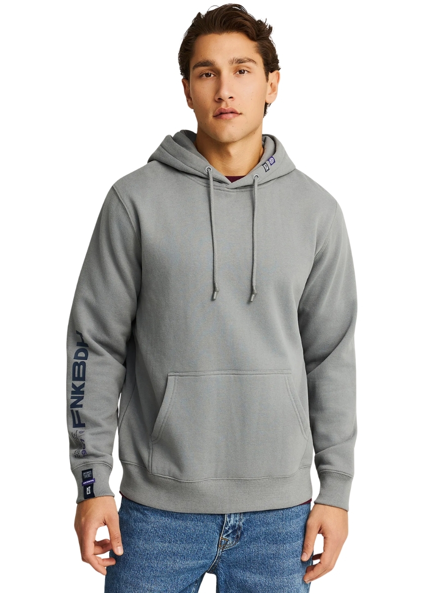 Funky Buddha Φούτερ FBM012-036-06 – Steel Grey