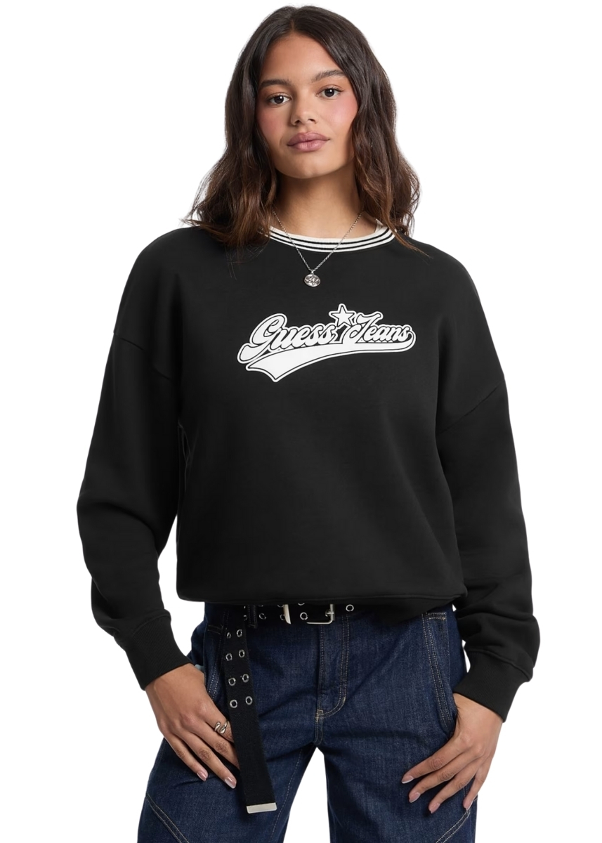 Guess Jeans Φούτερ W5BQ23KC811-JBLK - Black