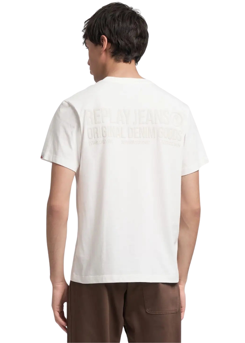 Replay T-Shirt M3227.000.23732P.011 – Natural White