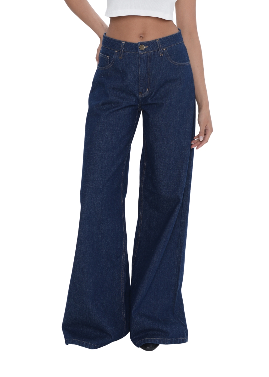 Sac & Co Belen Wide Leg Jeans 420/25BR – Blue Rain
