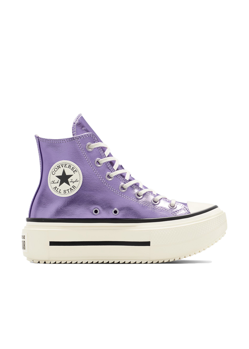 Converse Chuck Taylor All Star Lift Double Stack Hi A15163C – Lilac Metallic