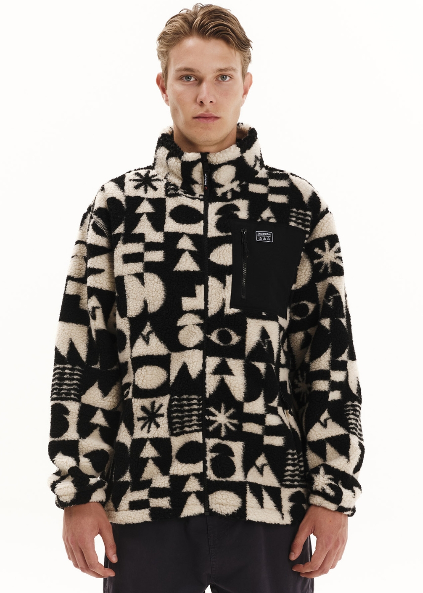 Emerson Ζακέτα Sherpa Fleece 252.EM290.429 – Pr542 Off White