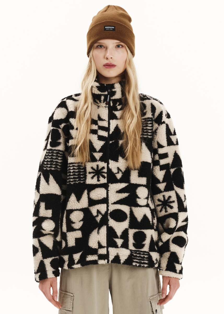 Emerson Ζακέτα Sherpa Fleece 252.EW290.439 – Pr542 Off White