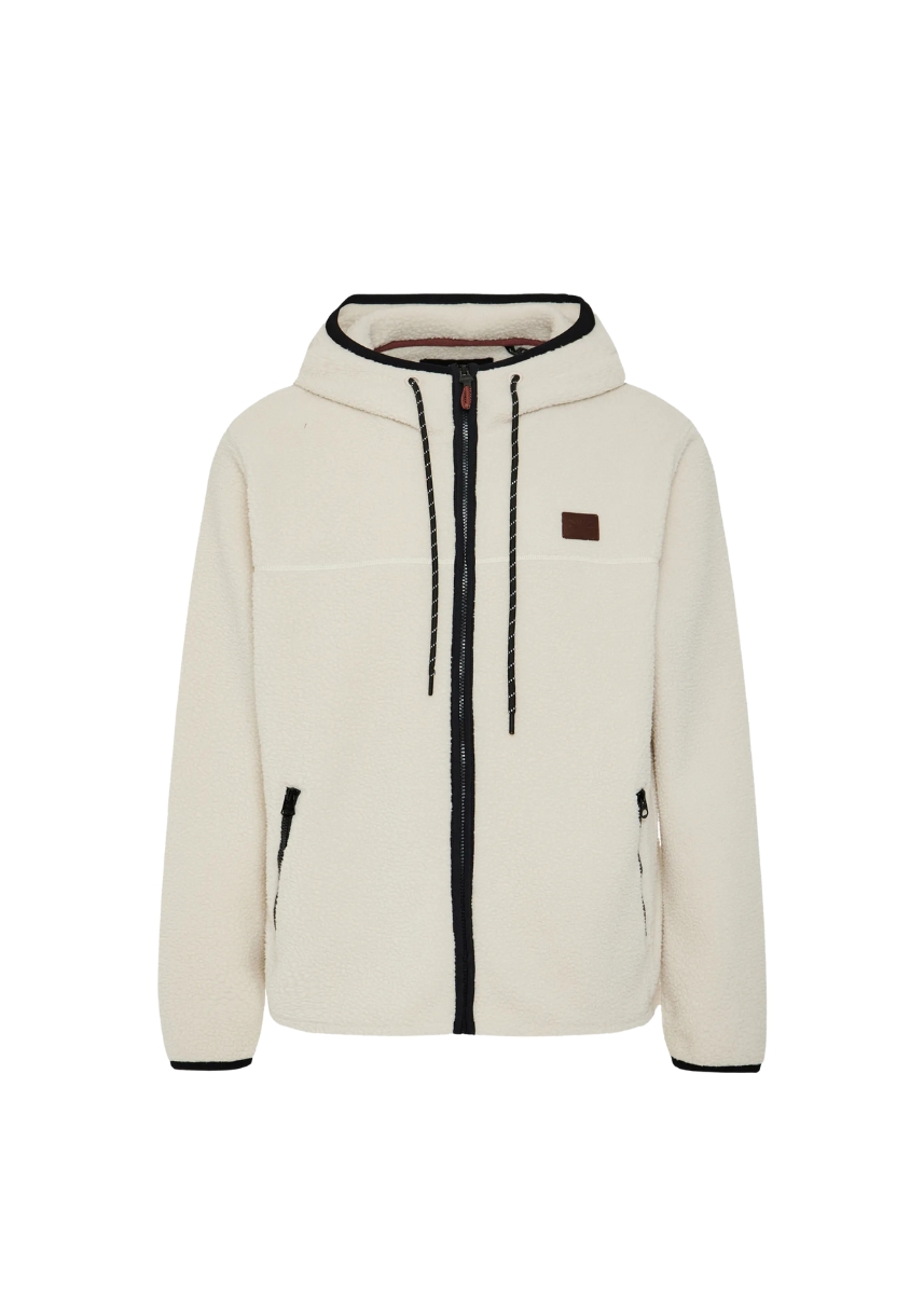 Funky Buddha Ζακέτα Fleece FBM012-056-06 – Cloud Cream
