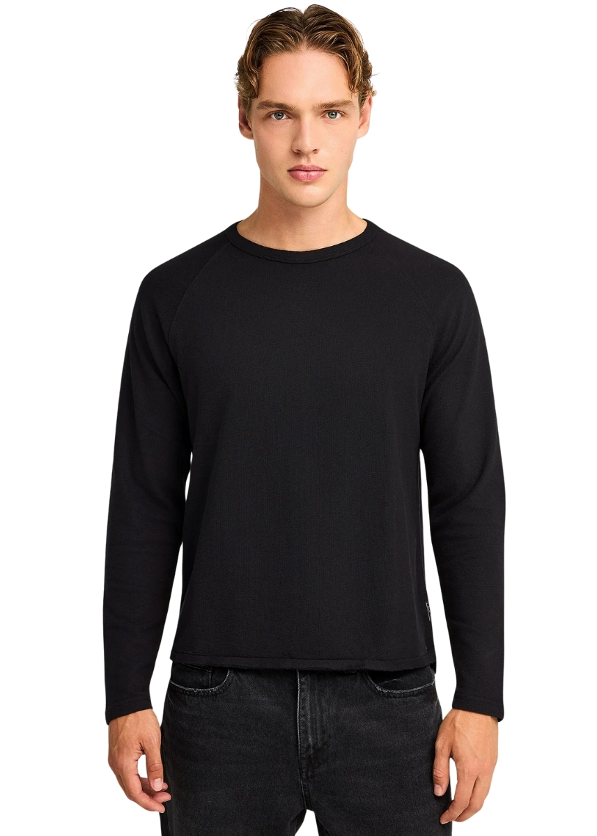 Funky Buddha Μακρυμάνικη Μπλούζα FBM012-017-07 – Black