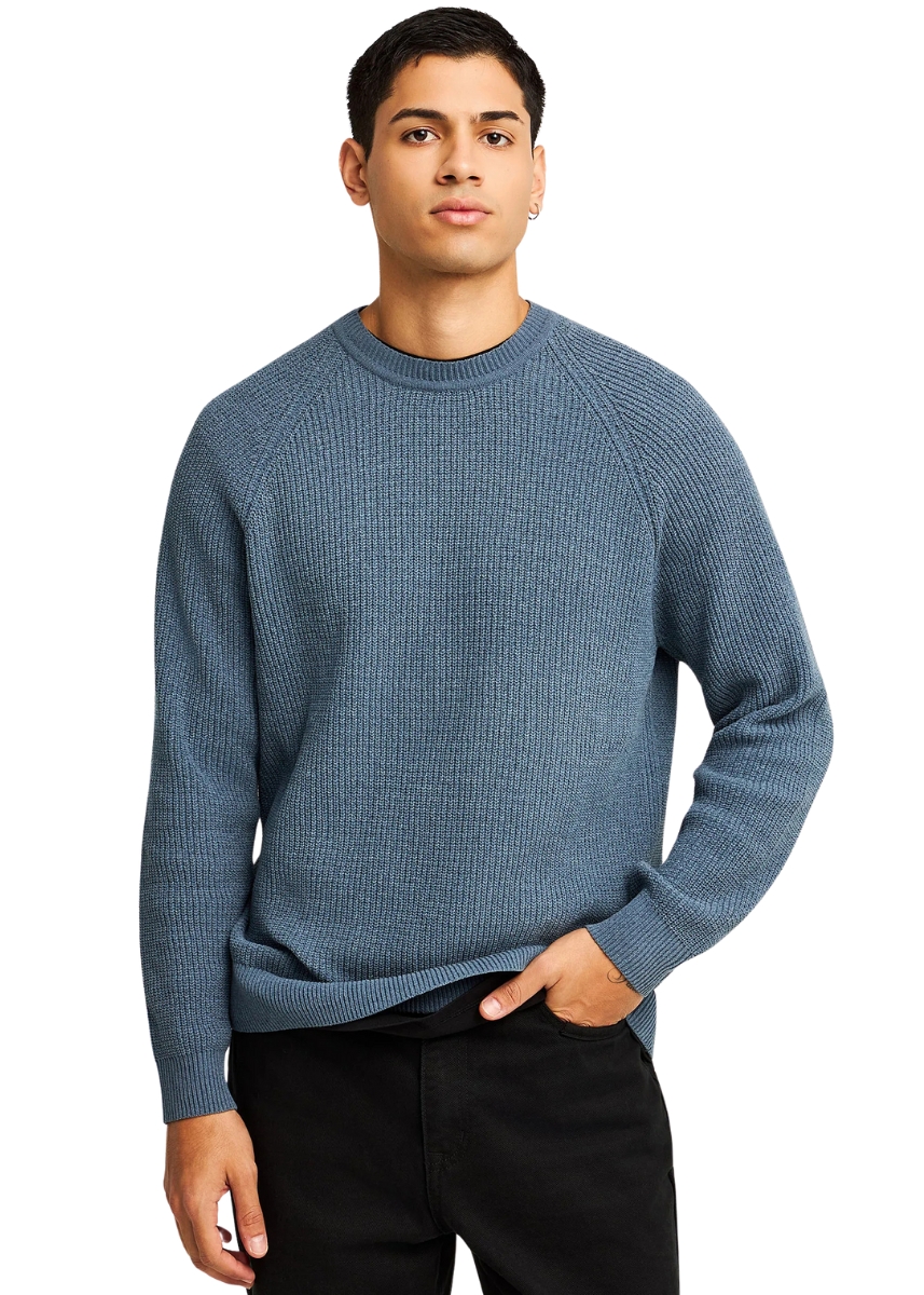 Funky Buddha Πλεκτή Μπλούζα FBM012-053-09 – Dk Grey