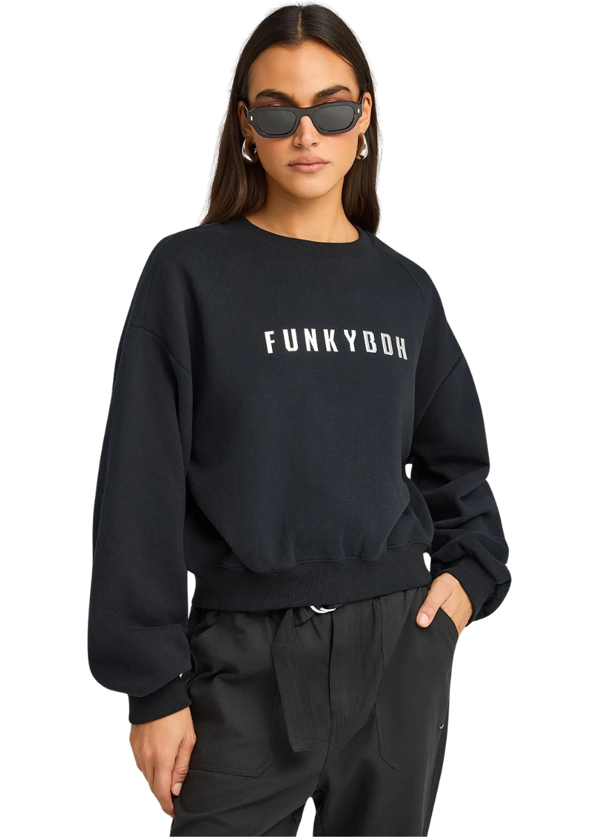 Funky Buddha Φούτερ FBL012-114-06 – Black