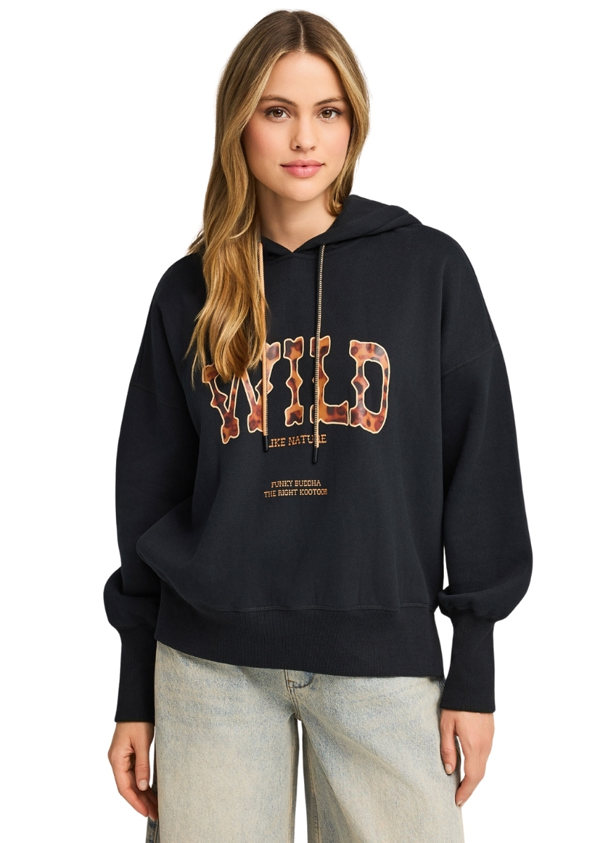 Funky Buddha Φούτερ FBL012-120-06 – Black