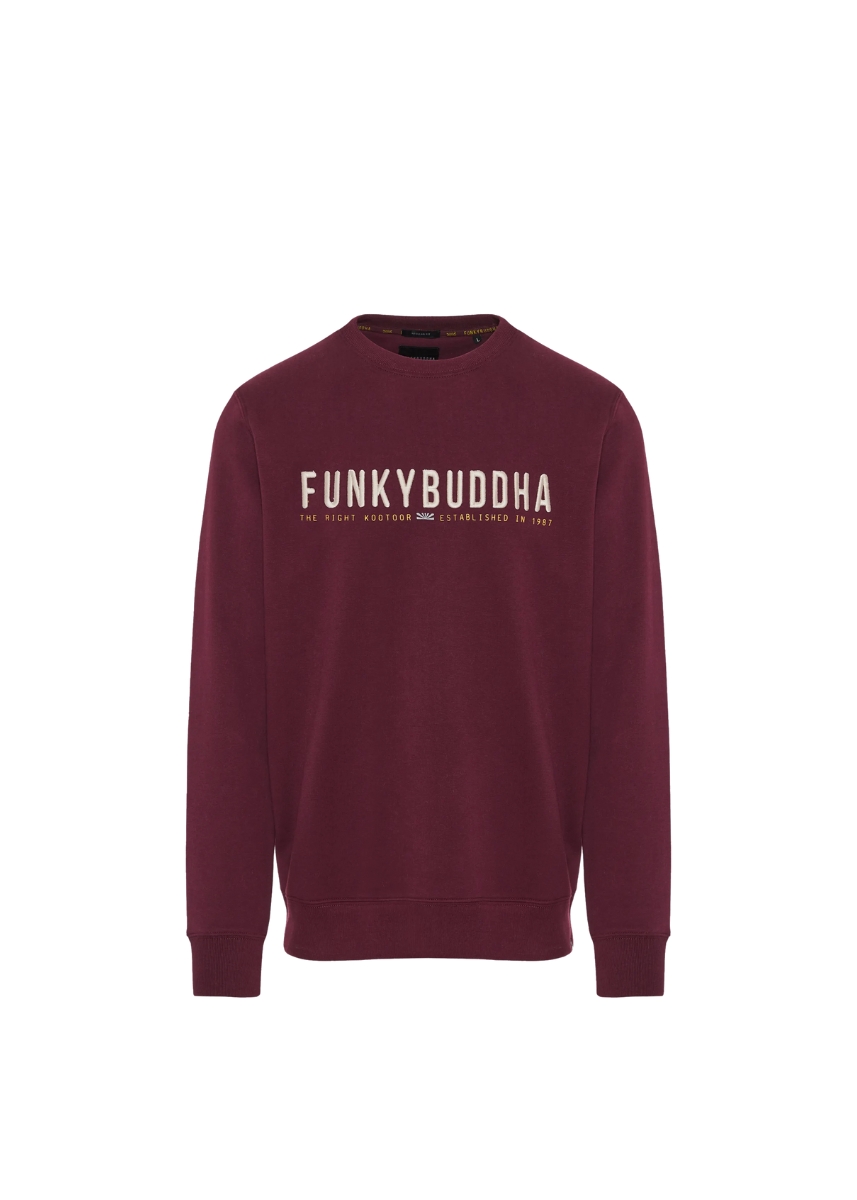 Funky Buddha Φούτερ FBM012-004-06 – Merlot