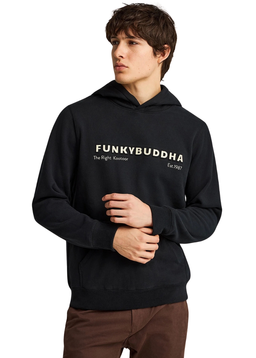 Funky Buddha Φούτερ FBM012-074-06 – Black