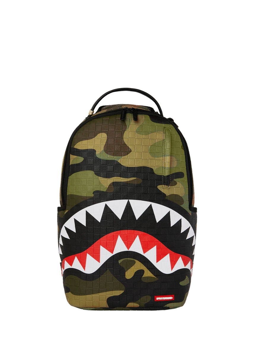 Sprayground® Woodland Camo Check Backpack B7654 - Camo