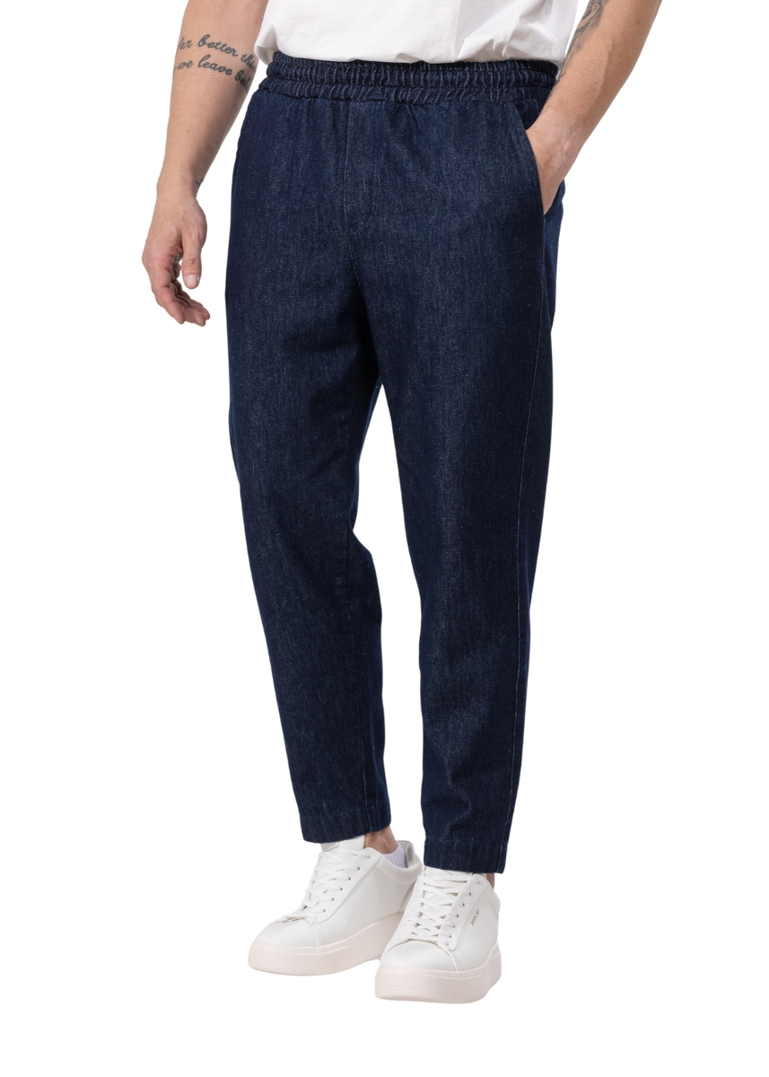 Twin Black Παντελόνι 03-075F – Blue Jeans