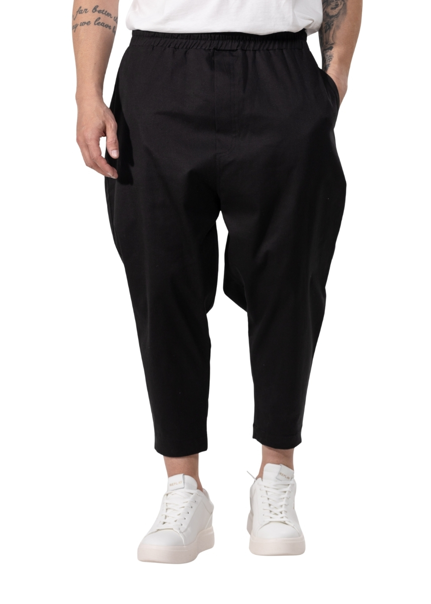 Twin Black Παντελόνι 03-086F – Black