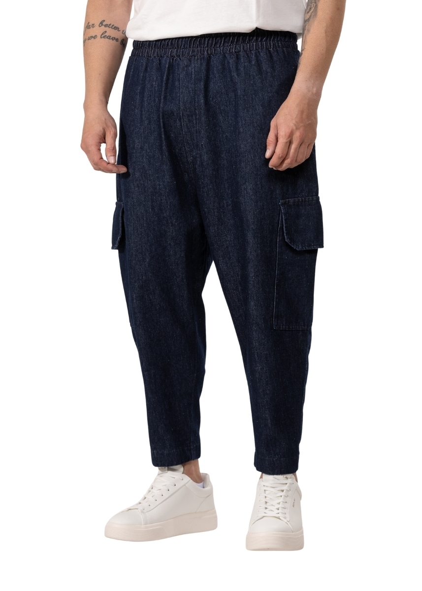 Twin Black Παντελόνι 03-075F – Blue Jeans