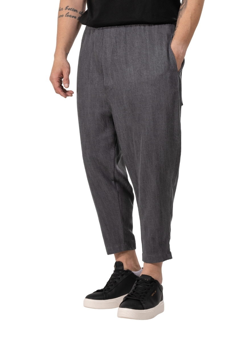 Twin Black Παντελόνι 03-099F – Grey