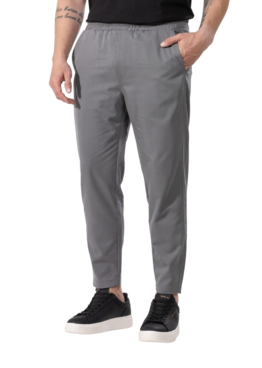 Twin Black Παντελόνι 03-74F – Grey