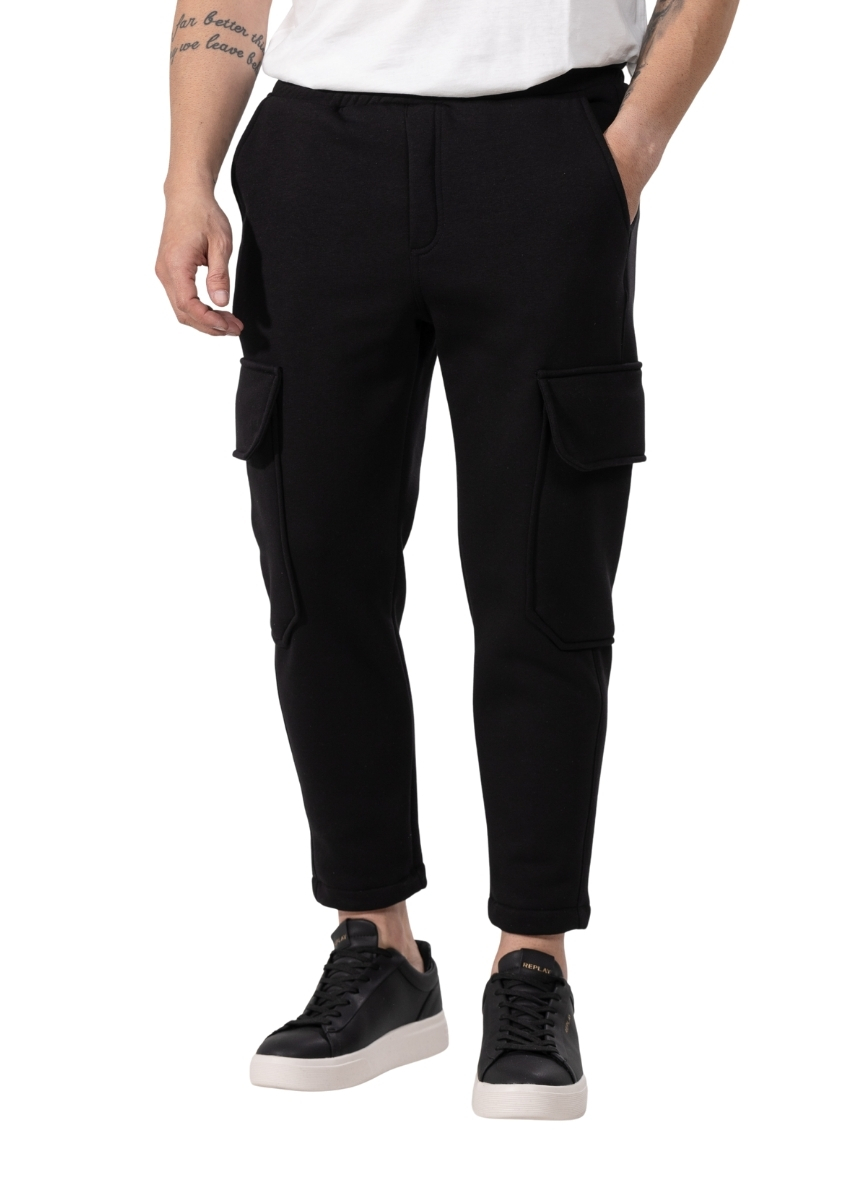 Twin Black Παντελόνι Φόρμας 03-104F – Black