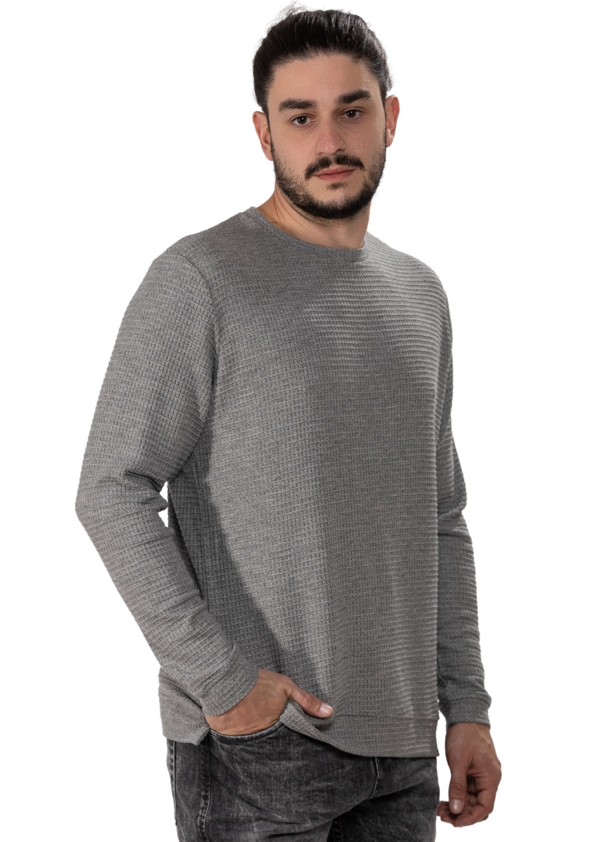 Cover Μακρυμάνικη Μπλούζα Tony Z0502 - Grey